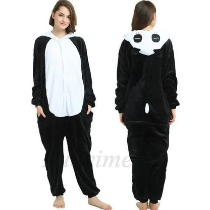 New Animal Pajamas Women Unicorn Sleepwear Panda Pajama Cartoon Overalls Winter Rabbit Nightie Jumpsuit For Winter Girls Unicorn Pajamas Costume Fleece Hooded Animal Sleepwear Christmas Cosplay Unicorn Gift