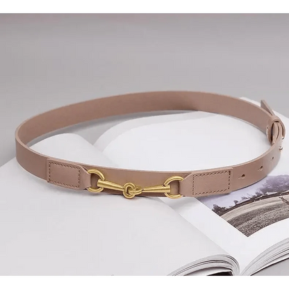 Simple Black Plain Leather Belt For Women Classic Thin Skinny Waistbands Casual Women Dress Belts