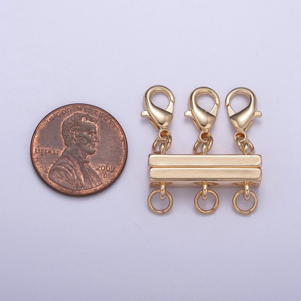 New Gold Magnetic Necklace Detangler, Multiple Strand Chain Necklace / Bracelet for Layering Stackable L-576~L-579 L-724