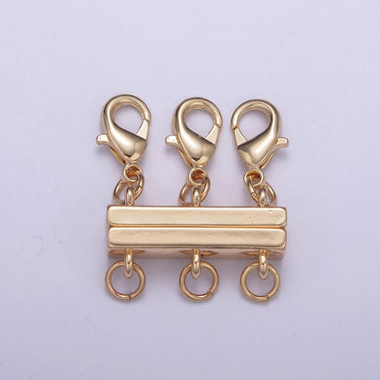 New Gold Magnetic Necklace Detangler, Multiple Strand Chain Necklace / Bracelet for Layering Stackable L-576~L-579 L-724