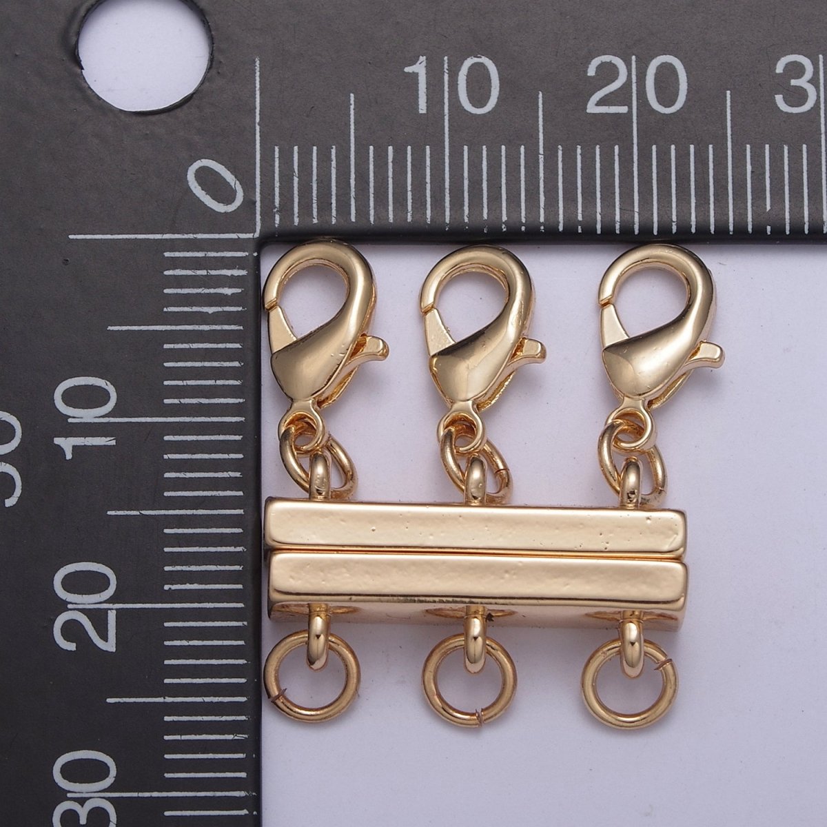New Gold Magnetic Necklace Detangler, Multiple Strand Chain Necklace / Bracelet for Layering Stackable L-576~L-579 L-724