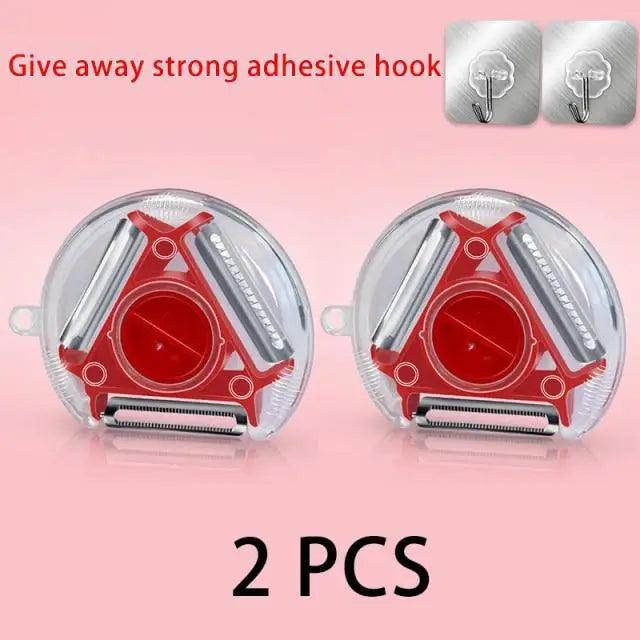 New Incredible Magic Trio Peeler Set Slicer Stainless Steel Peeler Shredder Cutter Multi Peel Blade Kitchen Tool