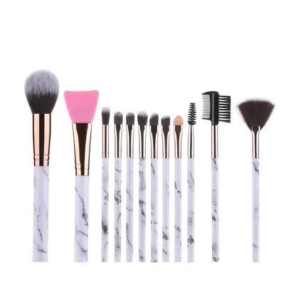 New Luxurious 12/8/5pcs Eye Lip Makeup Brushes Set Eyebrow Comb Eyelash Sponge Eyeshadow Silicone Face Mask Edge Control Brush Cosmetics