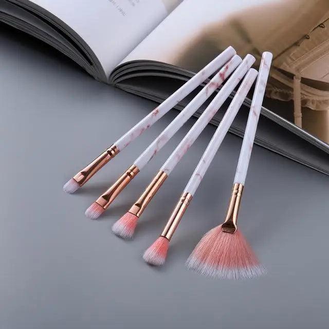New Luxurious 12/8/5pcs Eye Lip Makeup Brushes Set Eyebrow Comb Eyelash Sponge Eyeshadow Silicone Face Mask Edge Control Brush Cosmetics
