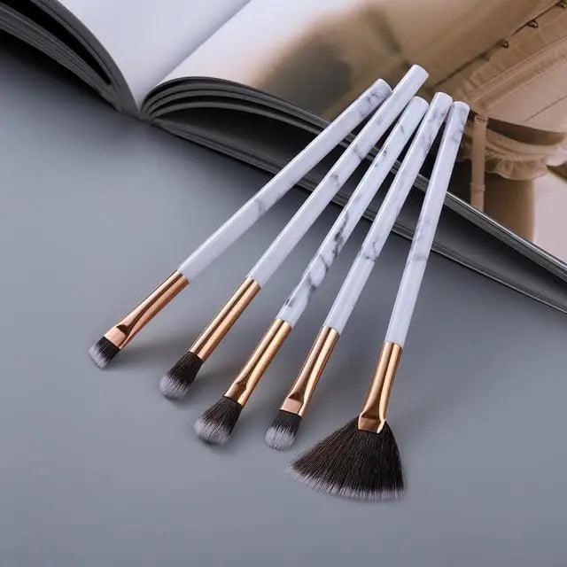 New Luxurious 12/8/5pcs Eye Lip Makeup Brushes Set Eyebrow Comb Eyelash Sponge Eyeshadow Silicone Face Mask Edge Control Brush Cosmetics