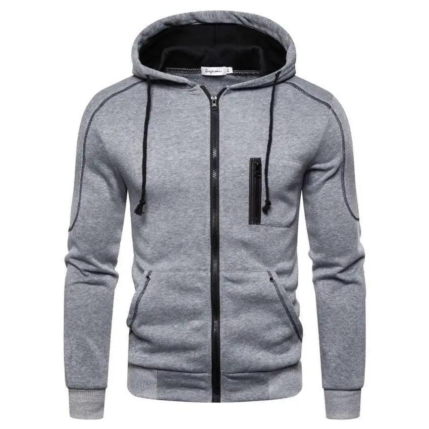 New Men Hoodies Jacket Fleece Hooded Coat Sportwear Male Streetwear Tracksuit Sweatshirts Hoodie Sweatshirt Sets Casual Jogging Athletic Hoodies