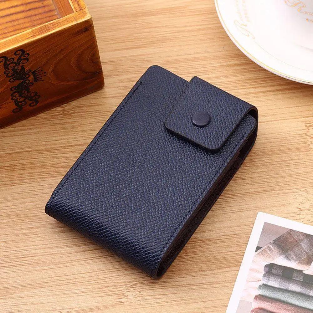 New Modern Fashion Unisex Business Leather Wallet Cool ID Credit Card Holder Name Cards Case Pocket Organizer Bag Multiple Card Slots Wallet Clip Very Light Wearable Clip