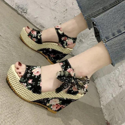 New Modern Women Wood High Heels Sandals Elegant Stylish Design Summer Womens Shoes