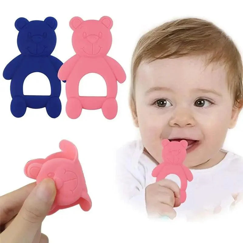 New Silicone Baby Teethers Cute Bear Shape Kids Teethers Safety Children Teething Infants Chewing Toys Newborn Dental Care