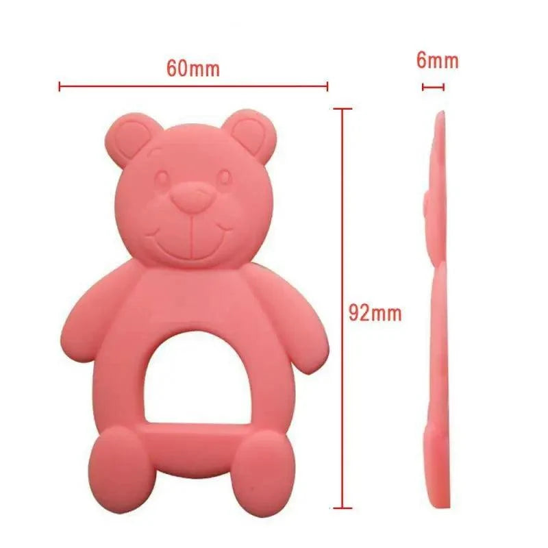 New Silicone Baby Teethers Cute Bear Shape Kids Teethers Safety Children Teething Infants Chewing Toys Newborn Dental Care