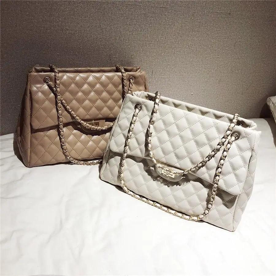 Women Pu Leather Shoulder Bag Fashionable Designer Luxury Female Large Capacity Crossbody Bag
