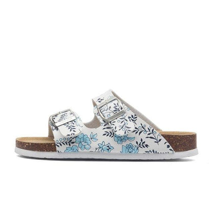 New Summer Beach Slippers Casual Double Buckle Non-slip Clogs Slides Women Slip On Flip Flop Women&