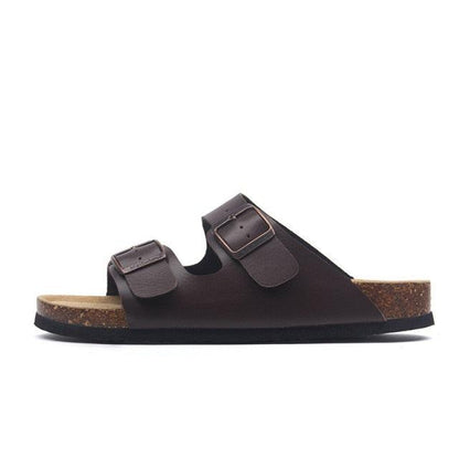 New Summer Beach Slippers Casual Double Buckle Non-slip Clogs Slides Women Slip On Flip Flop Women&