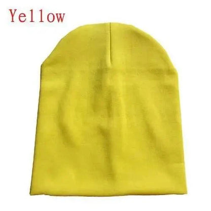 New Trendy  Baby Street Dance Hip Hat Cotton Spring Autumn Toddler Cap Scarf For Boys Girls Winter Warm Solid Color Children Hat Men&