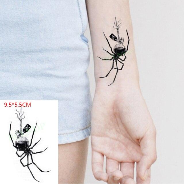 New Waterproof Temporary Sticker Tattoo Flame Heart Star Element Body Art Cute Small Tattoos For Kids Womens