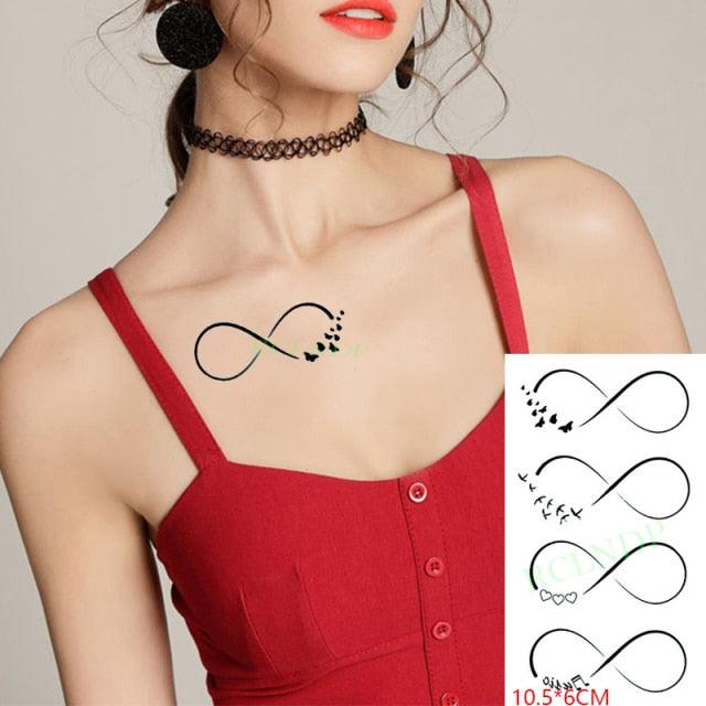 New Waterproof Temporary Sticker Tattoo Flame Heart Star Element Body Art Cute Small Tattoos For Kids Womens