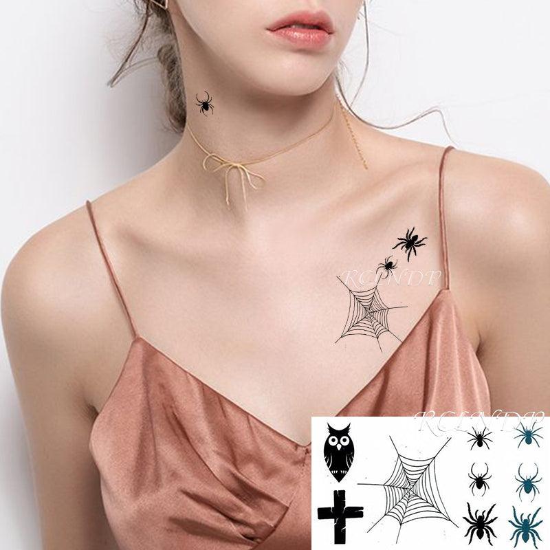 New Waterproof Temporary Sticker Tattoo Flame Heart Star Element Body Art Cute Small Tattoos For Kids Womens