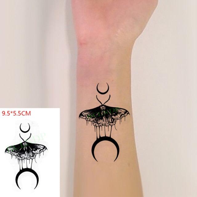 New Waterproof Temporary Sticker Tattoo Flame Heart Star Element Body Art Cute Small Tattoos For Kids Womens