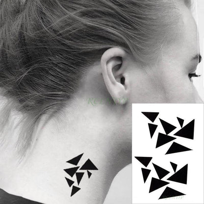 New Waterproof Temporary Sticker Tattoo Flame Heart Star Element Body Art Cute Small Tattoos For Kids Womens