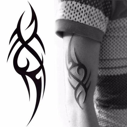 New Waterproof Temporary Wolf Sticker Tattoo Mens Modern Tattoo Realistic Design