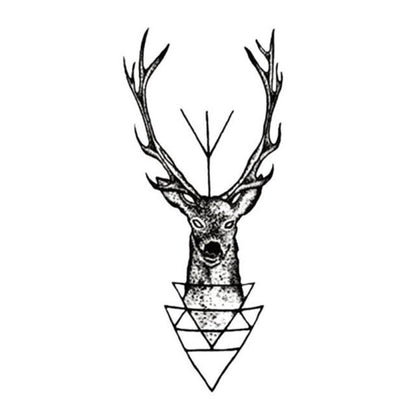 New Waterproof Temporary Wolf Sticker Tattoo Mens Modern Tattoo Realistic Design