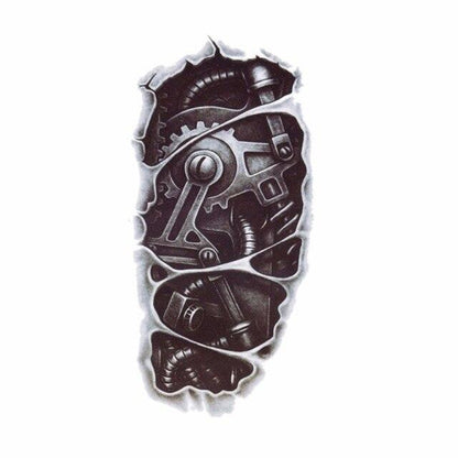 New Waterproof Temporary Wolf Sticker Tattoo Mens Modern Tattoo Realistic Design