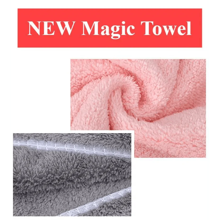 NEW Women Magic Shower Microfiber Hair Towel Quick Drying Dryer Bath Towels Quickly Drying Women Accessories