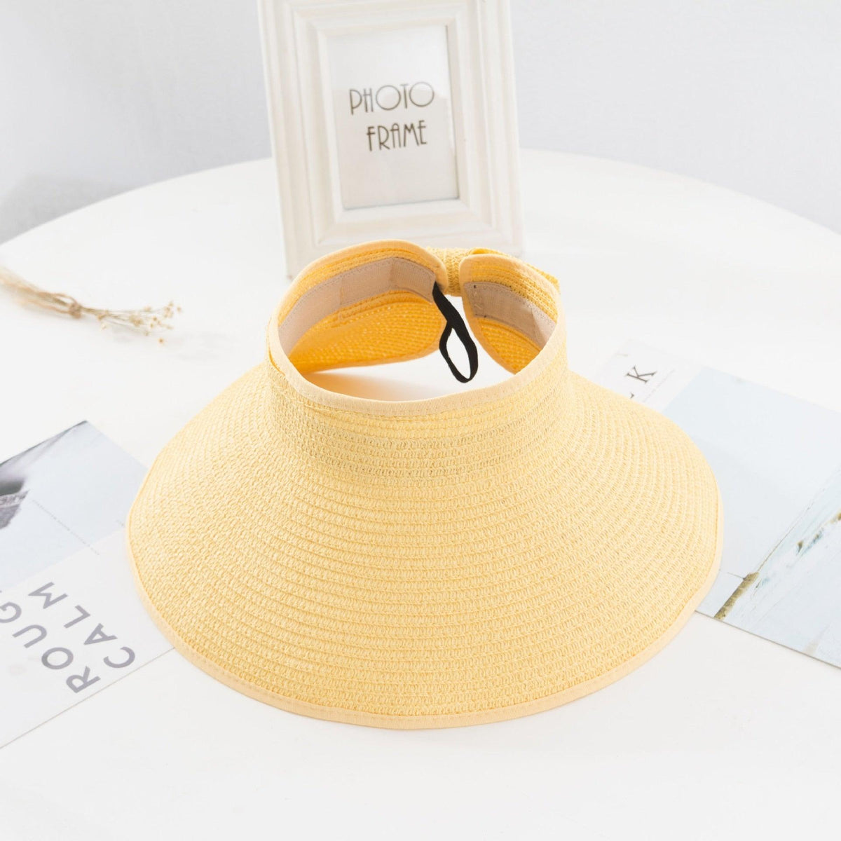 New Women Summer Visors Hat Foldable Sun Hat Wide Large Retro Hat Women&