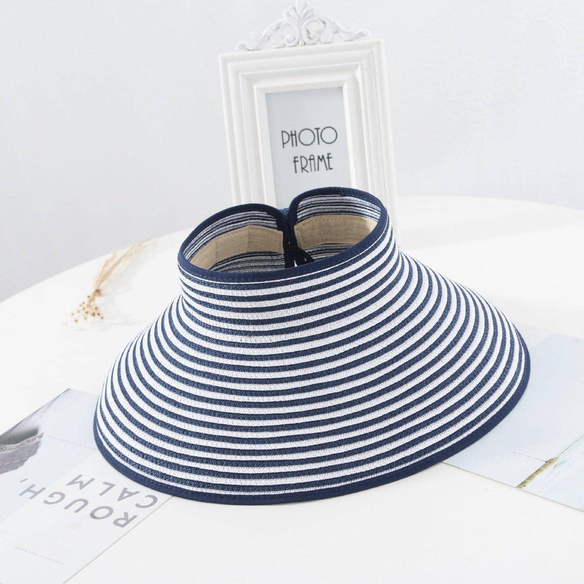 New Women Summer Visors Hat Foldable Sun Hat Wide Large Retro Hat Women&
