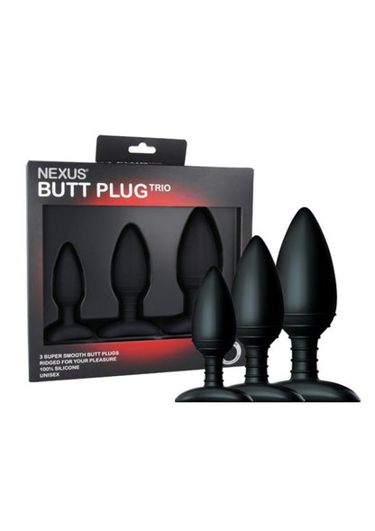 Nexus Butt Plug Trio 3 Piece Silicone Butt Plug