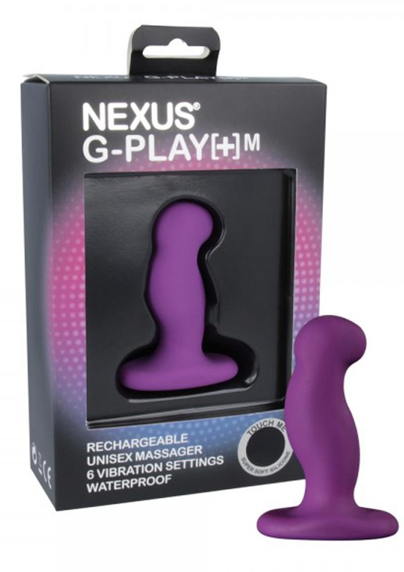 Nexus G-Play Plus M Vibrator Silicone G-Spot And P-Spot Massager