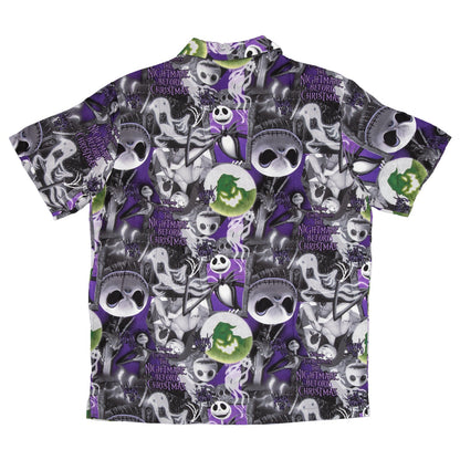 Nightmare Before Christmas Jack All Over Button Up Shirt