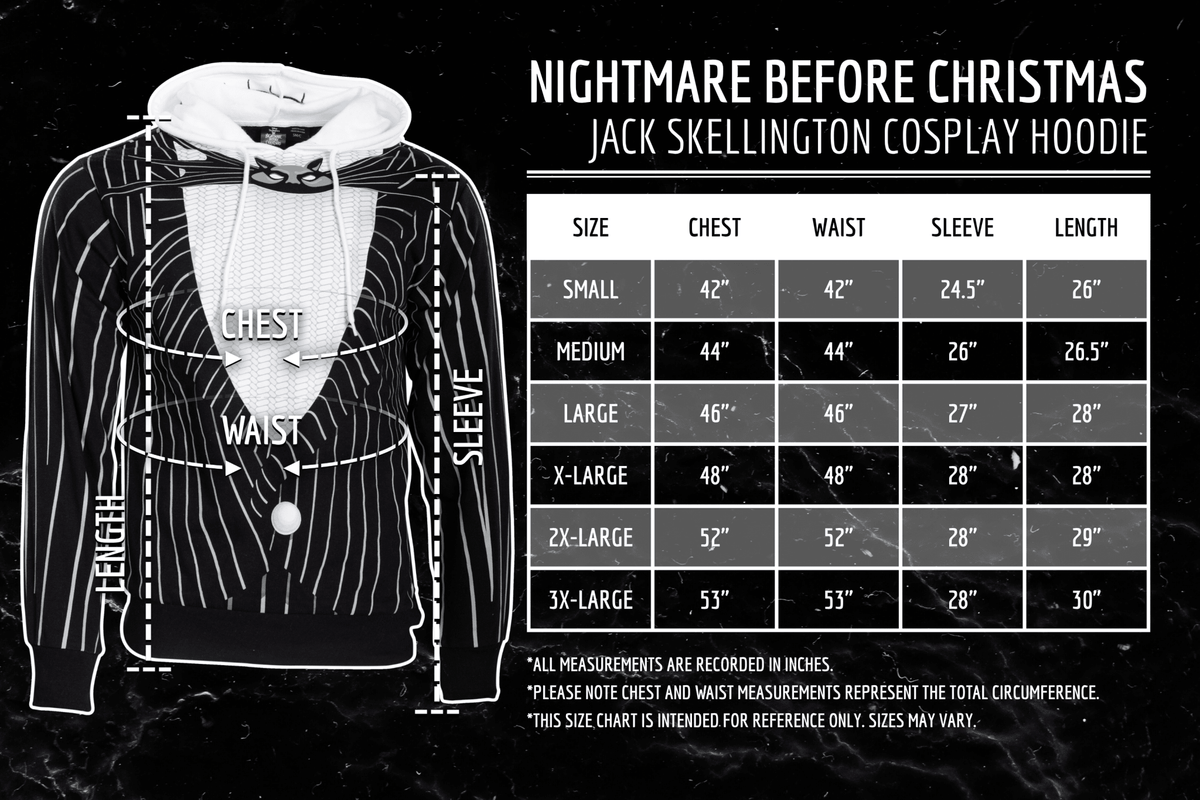 Nightmare Before Christmas Jack Cosplay Hoodie