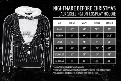 Nightmare Before Christmas Jack Cosplay Hoodie
