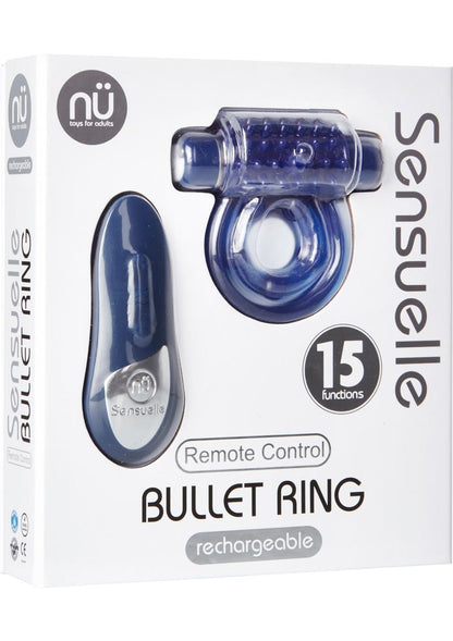 Nu Sensuelle Bullet Ring Rechargeable Cock Ring With Remote Control