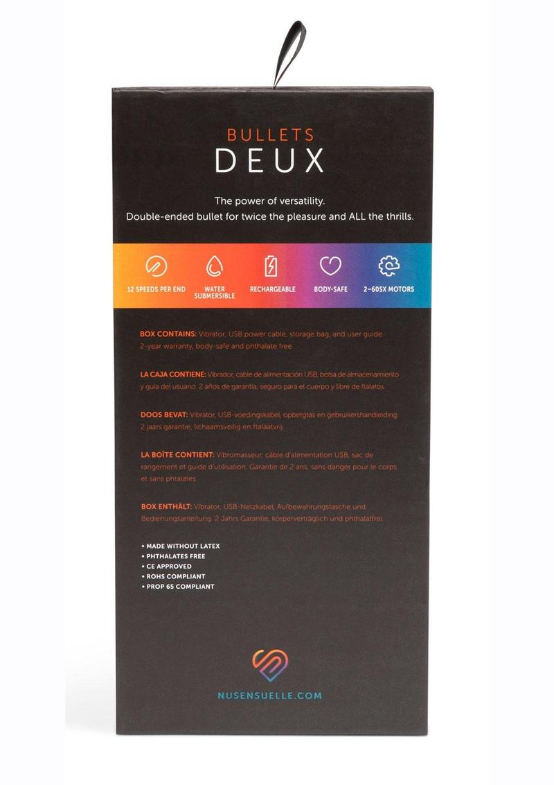 Nu Sensuelle Bullets Deux Rechargeable Bullet Vibrator