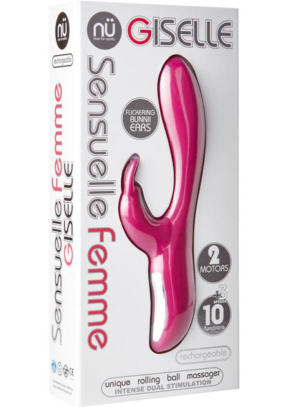 Nu Sensuelle Giselle Silicone G-Spot and Rabbit Vibrator