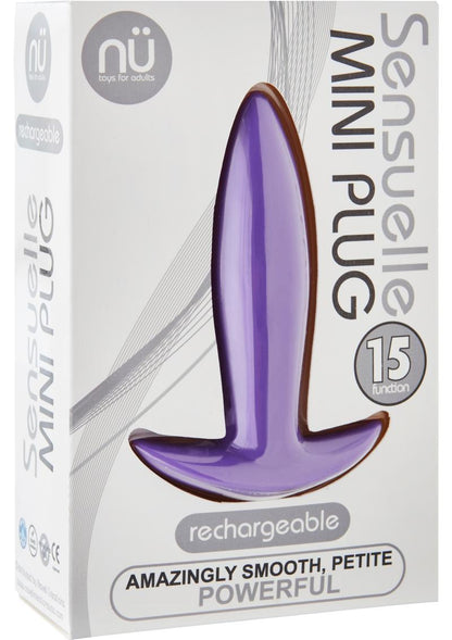 Nu Sensuelle Mini Rechargeable Silicone Vibrating Butt Plug