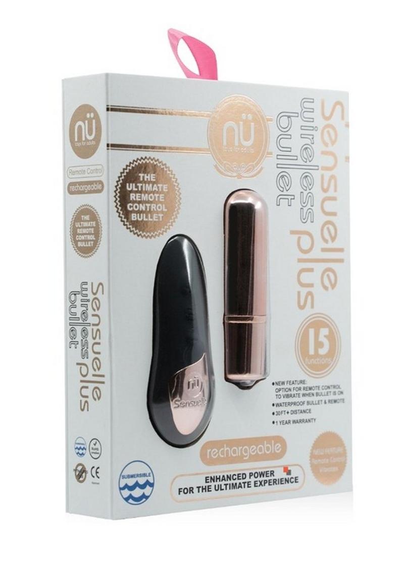 Nu Sensuelle Wireless Plus Rechargeable Bullet Vibrators with Remote Control