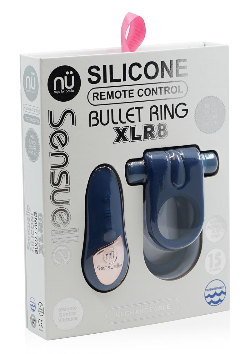 NU Sensuelle Silicone Remote Control Bullet Ring XLR8