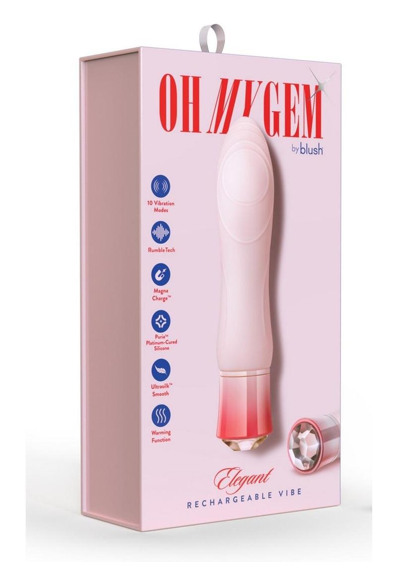 Oh My Gem Elegant Rechargeable Silicone Vibrator – Morganite