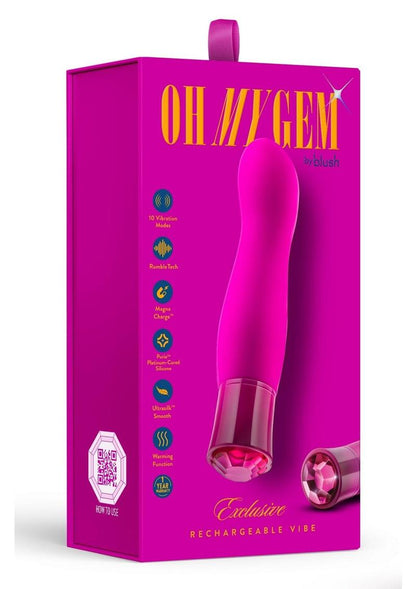 Oh My GemExclusive Rechargeable Silicone G-Spot Vibrator