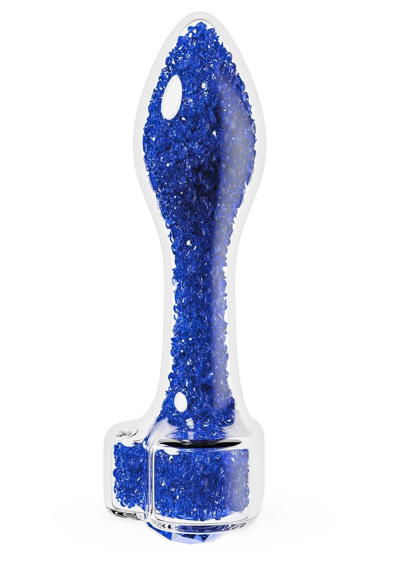 Oh My Gem Prestige Glass Anal Plug Blue