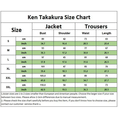 Ken Takakura Cosplay Costume – Dandadan School Uniform with Glasses