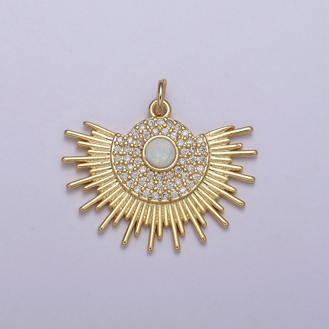 Opal Gold Sun charm, Sunbeam charm Sunshine, Sunburst, Sun Pendant, Bohemian Jewelry Inspired N-252 N-253