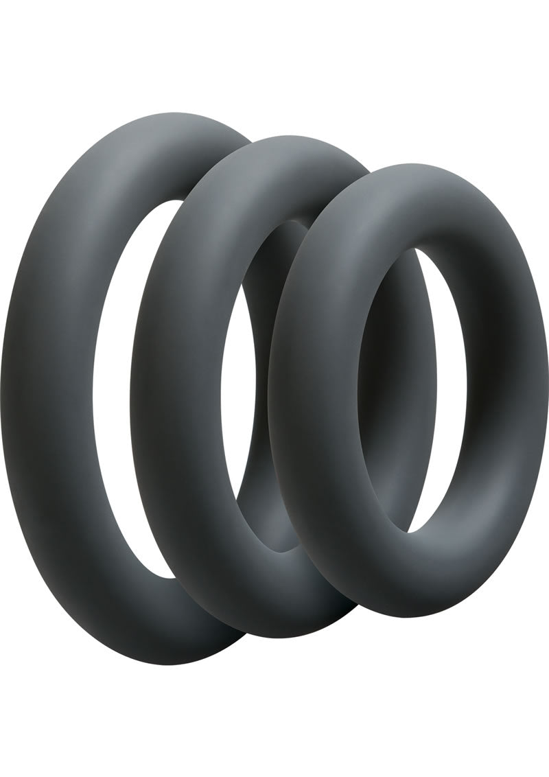 OptiMALE 3 C Ring Set Thick Silicone Cock Ring