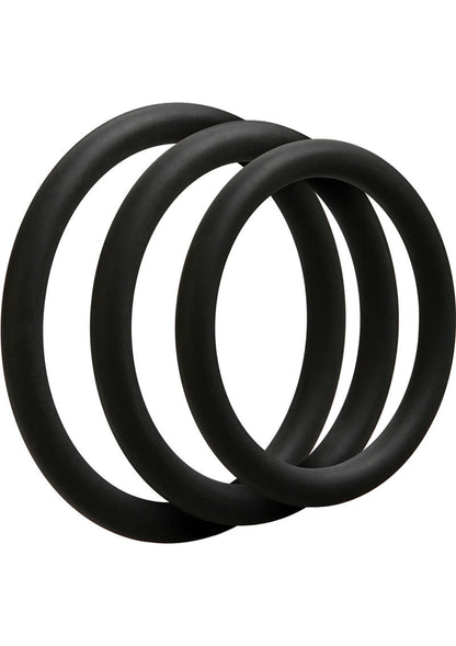 OptiMALE 3 C Ring Set Thin Silicone Cock Ring