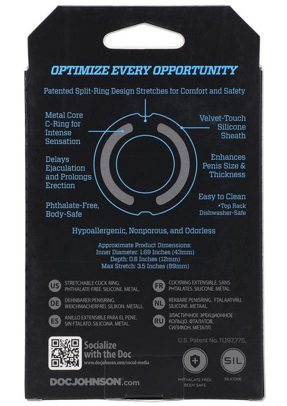 OptiMALE FlexiSteel 43mm Cock Ring