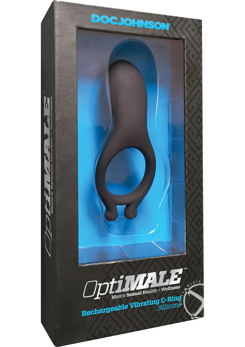 OptiMALE Rechargeable Silicone Vibrating C Ring