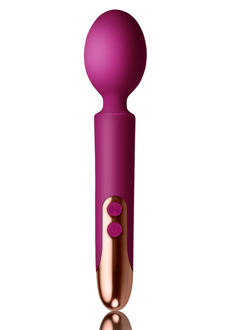 Oriel Silicone Wand Massager Fuchsia with Rose Gold Accent